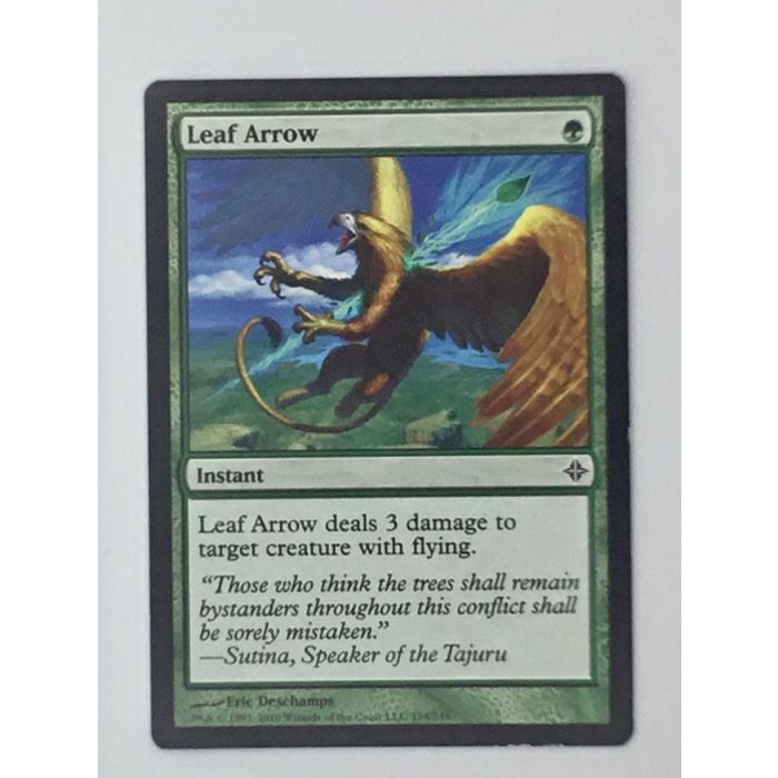 MTG Leaf Arrow Instant Rise of the Eldrazi 194/248 Wizards Coast Deschamps NM