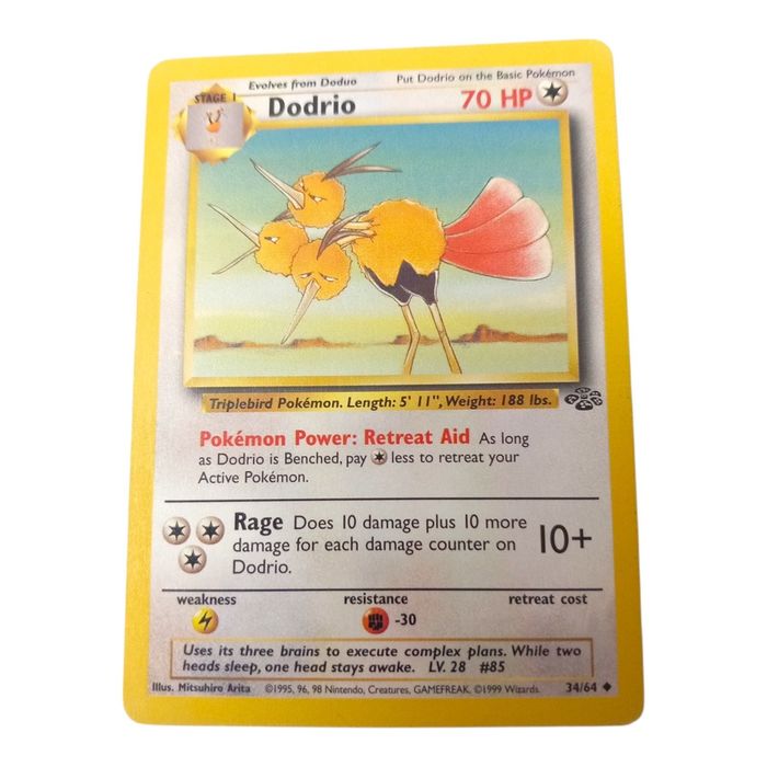 Pokemon TCG Dodrio 34/64 Jungle Set Uncommon WOTC