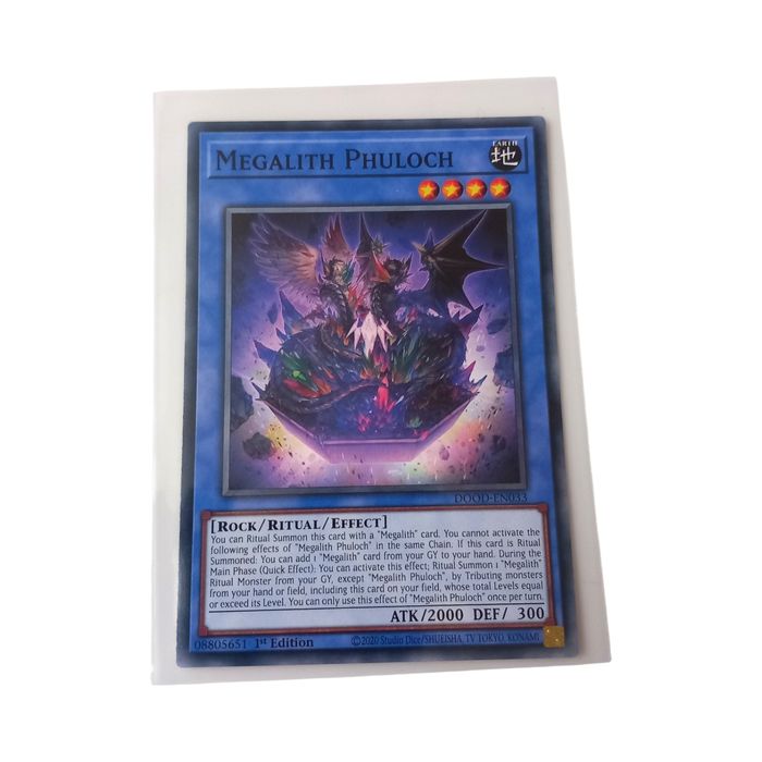 Megalith Phuloc DOOD-EN033 Common 1st Edition NM Yu-Gi-Oh TCG Card Earth Regular