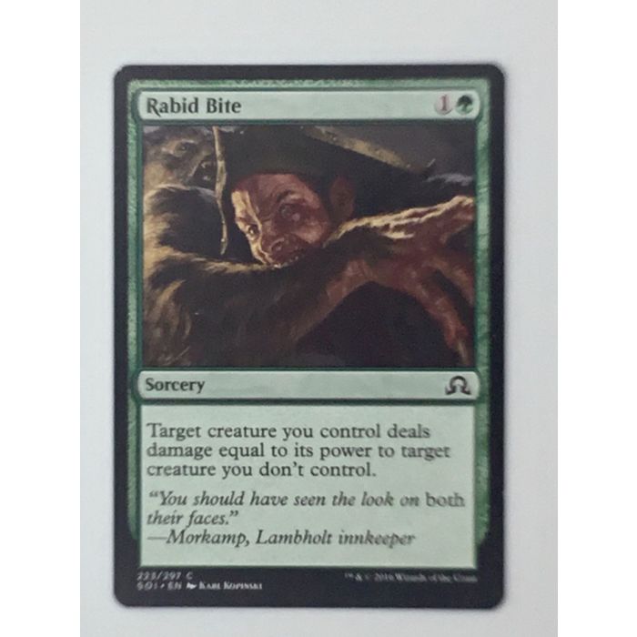 MTG Rabid Bite Sorcery 223/297 Shadows Over Innistrad Wizards Coast 2016 NM