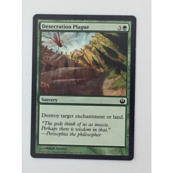 MTG Desecration Plague Sorcery 120/165 Journey into Nyx Horsley 2014 Wizards