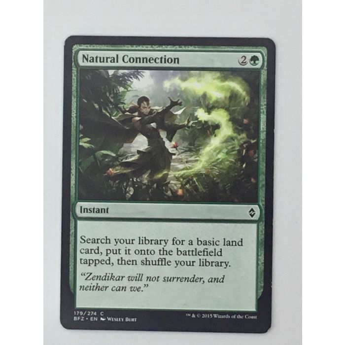 MTG Natural Connection Instant Battle for Zendikar 179/274 Burt 2015 Wizards