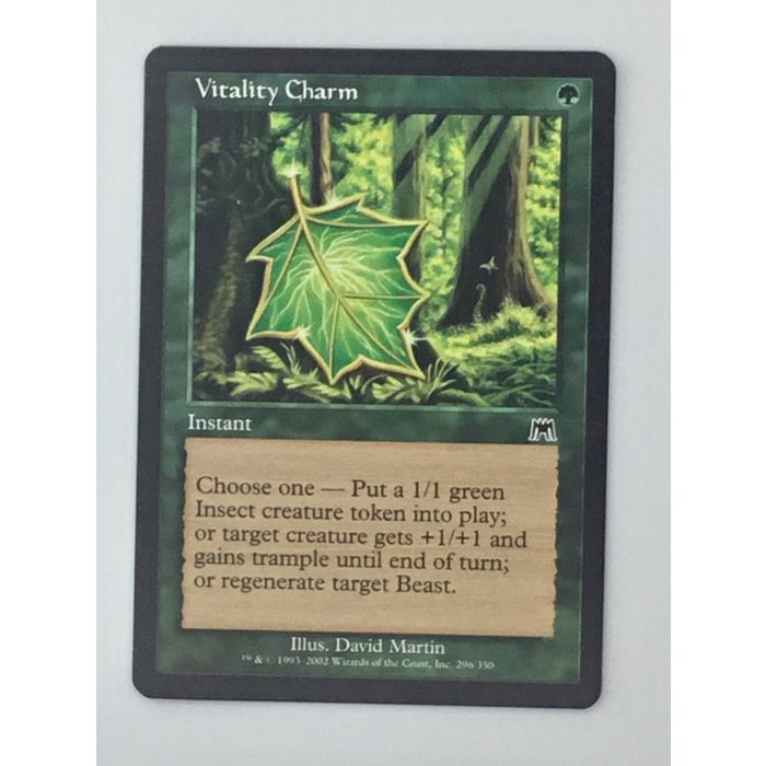 MTG Vitality Charm Instant Onslaught 296/350 David Martin Wizards Coast NM