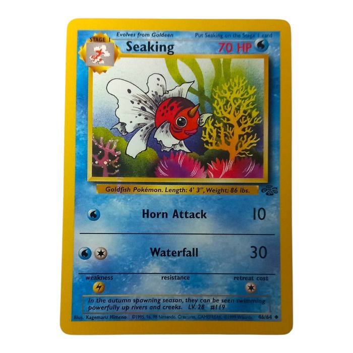 Seaking Jungle 46/64 Uncommon MP WOTC Pokémon Card