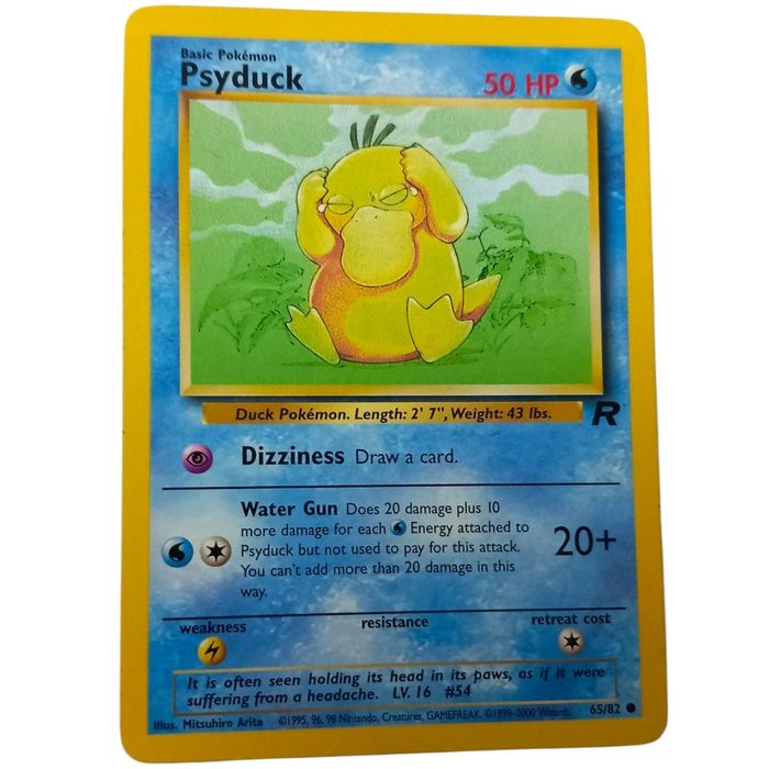 Psyduck Team Rocket 65/82 Common MP WOTC Pokémon Card