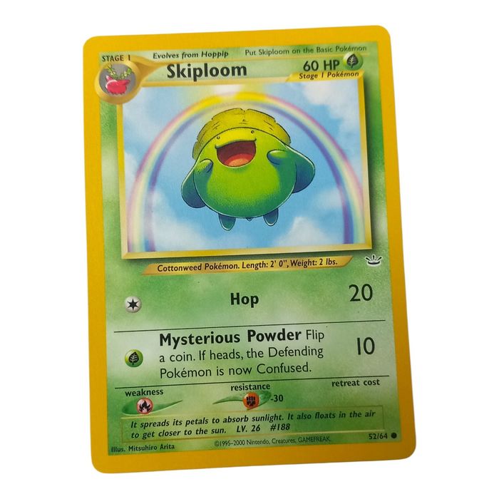 Skiploom 52/64 LP Common Neo Revelation WOTC Pokémon TCG Card Stage 1 Regular