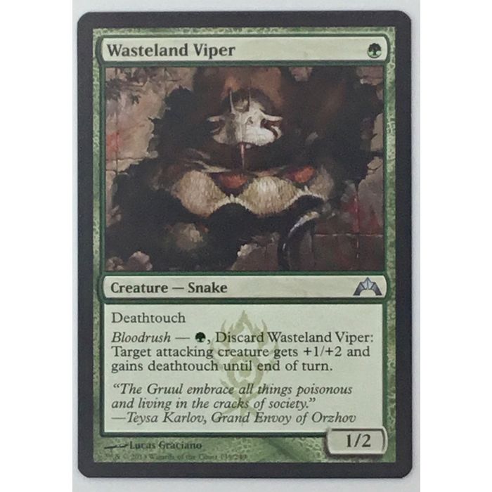 MTG Wasteland Viper Creature Snake Gatecrash 139/249 Wizards of the Coast NM TL
