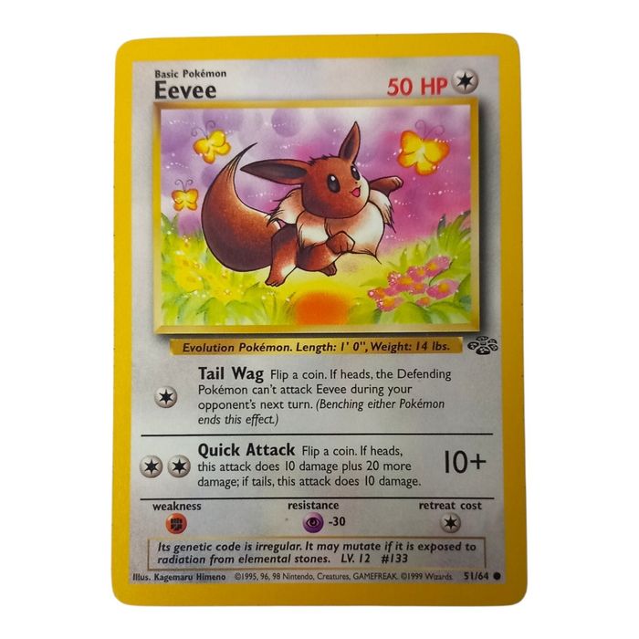 Pokémon Eevee TCG Jungle Card 51/64 Regular Common Non-Holo