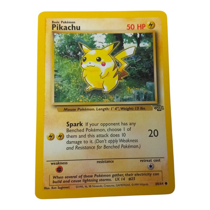 Pokémon Pikachu 60/64 Jungle MP Common WOTC